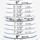 0.79 Carat Genuine Emerald and White Sapphire .925 Sterling Silver Bracelet