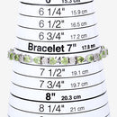 9.78 Carat Genuine Peridot and White Diamond .925 Sterling Silver Bracelet