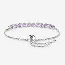2.64 Carat Genuine Amethyst .925 Sterling Silver Bracelet