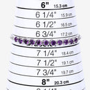 2.64 Carat Genuine Amethyst .925 Sterling Silver Bracelet