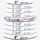 0.88 Carat Genuine Multi Sapphire .925 Sterling Silver Bracelet