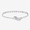 0.88 Carat Genuine Ruby .925 Sterling Silver Bracelet