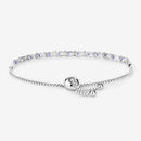 0.91 Carat Genuine Tanzanite .925 Sterling Silver Bracelet