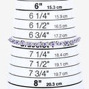 0.91 Carat Genuine Tanzanite .925 Sterling Silver Bracelet