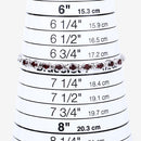 1.80 Carat Genuine Garnet .925 Sterling Silver Bracelet