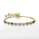 1.83 Carat Genuine Multi Sapphire .925 Sterling Silver Bracelet
