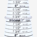 7.00 Carat Lab Grown Diamond 14K White Gold Bracelet