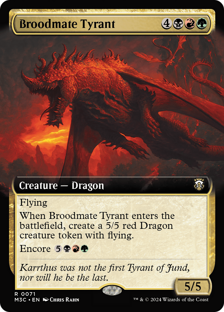 Broodmate Tyrant (M3C-071) - Modern Horizons 3 Commander: (Extended Art)