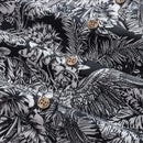 Men's Hawaiian Shirt Black Parrot In The Jungle 100% Cotton Button Down By Amy