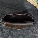 Men Waist Pack Genuine Leather Retro Cell Phone