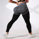 Women's High Waist Color Block Yoga Pants