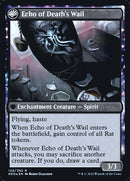 Tribute to Horobi // Echo of Death's Wail (PRE-124S) - Kamigawa: Neon Dynasty Promos: (fandfc, enchantment) Foil