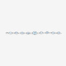 20.70 Carat Genuine Blue Topaz .925 Sterling Silver Bracelet