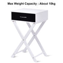 Modern X-Shape Accent Side End Table-Black