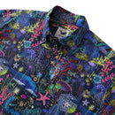 Hawaiian Shirt For Men Underwater Wonder Button-down Short Sleeve 100% Cotton Shirt By Cigar