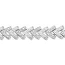 0.90 Carat Genuine White Diamond .925 Sterling Silver Bracelet