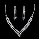 Rhinestone Water Drop Jewelry Set