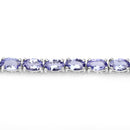 8.75 Carat Genuine Tanzanite .925 Sterling Silver Bracelet