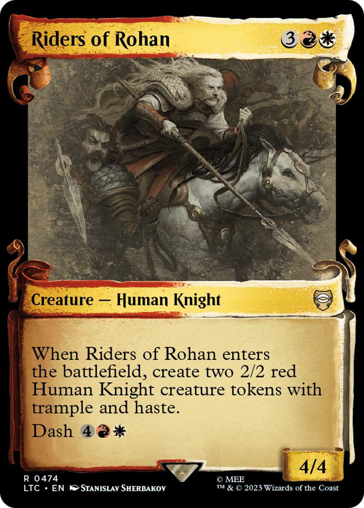 Riders of Rohan (LTC-474) - Tales of Middle-earth Commander: (Showcase) Foil
