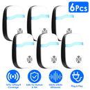6 Packs Ultrasonic Pest Repellers Electric Plug-In Indoor Pest Control Mouse Repellent Chaser Deterrent Rodent Chaser for Home Kitchen Office Warehous