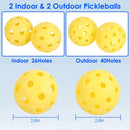 Portable Pickleball Net Set 22ft Regulation Size Net Pickle Ball Net System with 4 Pickleballs 4 Paddles Carrying Bag for Driveway Backyard