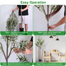 5.9FT Artificial Olive Tree Tall Fake Olive Plant Faux Potted Olive Tree with Lush Olive Branches and FruitsÊwith Black Planter Pot for Modern Home Of