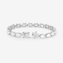 10.26 Carat Genuine Opal .925 Sterling Silver Bracelet