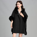 Mid-length Fur Coat Womens Knitted Cardigan