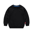 Boys Korean Round Neck Solid Color Loose Long Sleeve Pullover