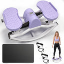Compact Swing Stepper with Resistance Bands & LCD Monitor