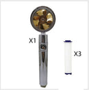 Turbo Propeller Shower Head Handheld High Pressure