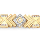 0.98 Carat Genuine White Diamond .925 Sterling Silver Bracelet