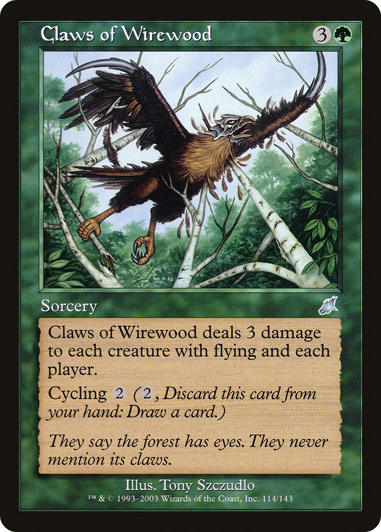 Claws of Wirewood (SCG-114) - Scourge Foil