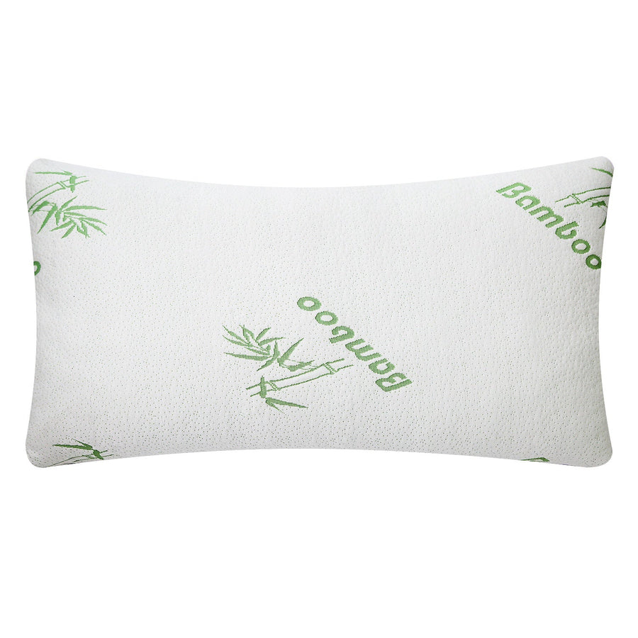Bamboo Memory Foam Pillow Hypoallergenic Bed Pillow For Head Neck Rest Sleeping Shredded Pillow W/ Washable Cover