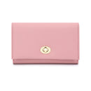 Luxury Leather Influencer-Style Womens Wallet With A Lock Closure