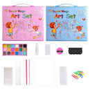 208PCS Kids Art Kit – Easel, Crayons, Pencils & Markers in Storage Box