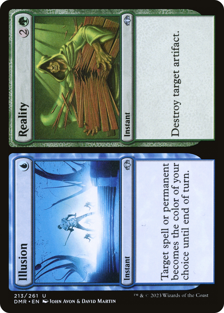 Illusion // Reality (DMR-213) - Dominaria Remastered Foil