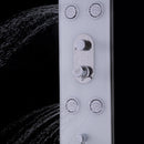 55 Inch Tempered Glass Shower Panel with Massage Jets Hand Shower