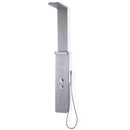 59” Stainless Steel Shower Panel with Massage Jets and Hand Shower