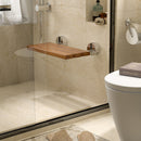 20 Inch Wall Mounted Teak Wood Folding Shower Bath Seat