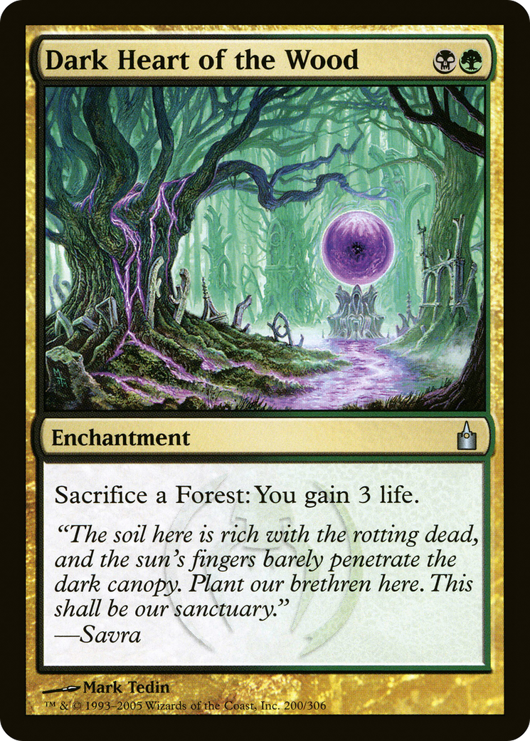 Dark Heart of the Wood (RAV-200) - Ravnica: City of Guilds Foil