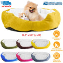 Pet Dog Bed Soft Warm Fleece Puppy Cat Bed Dog Cozy Nest Sofa Bed Cushion For S/M Dog