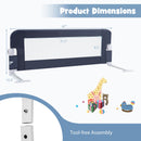 Foldable Bed Rail Swing Down Baby Bed Guard Rail