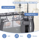 Portable Baby Playard with Changing Table Bassinet and Music Box