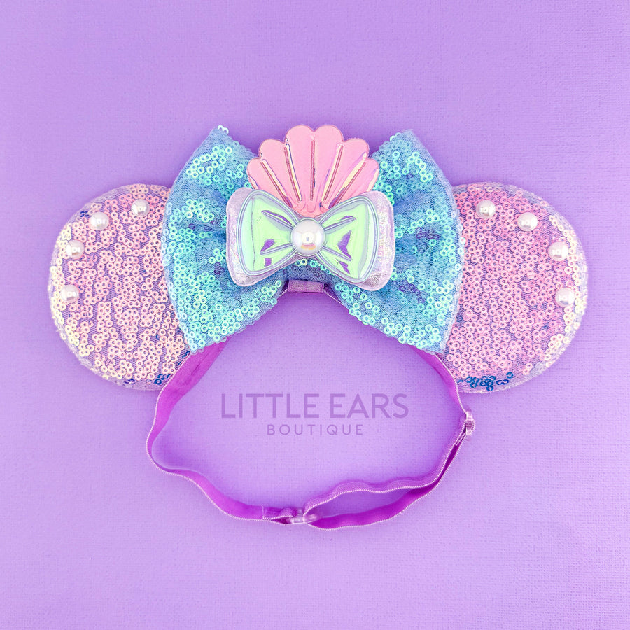 Ariel Bow Elastic Mickey Ears