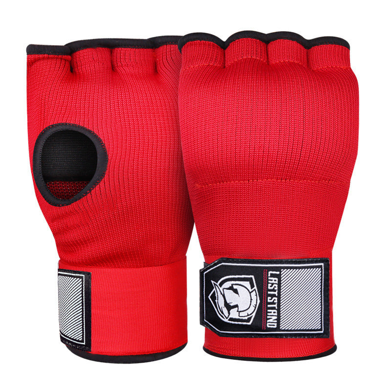 Gel Half Finger Boxing Gloves Hand Bandage