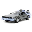 Back to the Future 1 Time Machine with Light 1:24 Scale Die-Cast Metal Vehicle