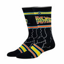 Back to the Future "Lightning" Men's Crew Straight Down Knit Socks (Size 8-12) Socks Back to the Future™ 
