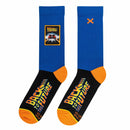 Back to the Future "Patch" Men's Crew Sideways Socks (Size 8-12) Socks Back to the Future™ 