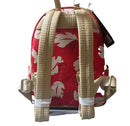 Loungefly Disney Lilo & Stitch Mini Backpack Floral Print Red